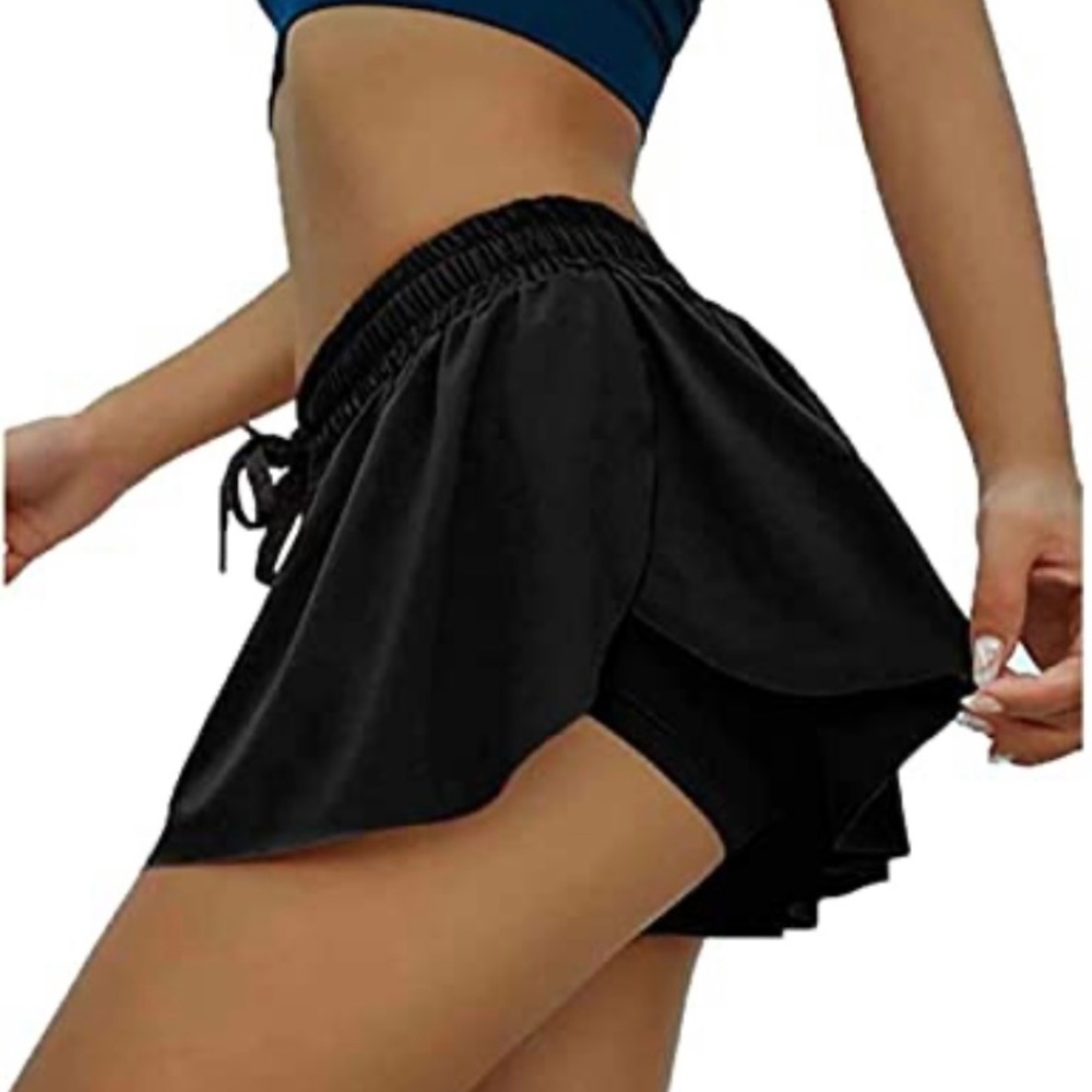 Keiki Kona BLACK flowy shorts.